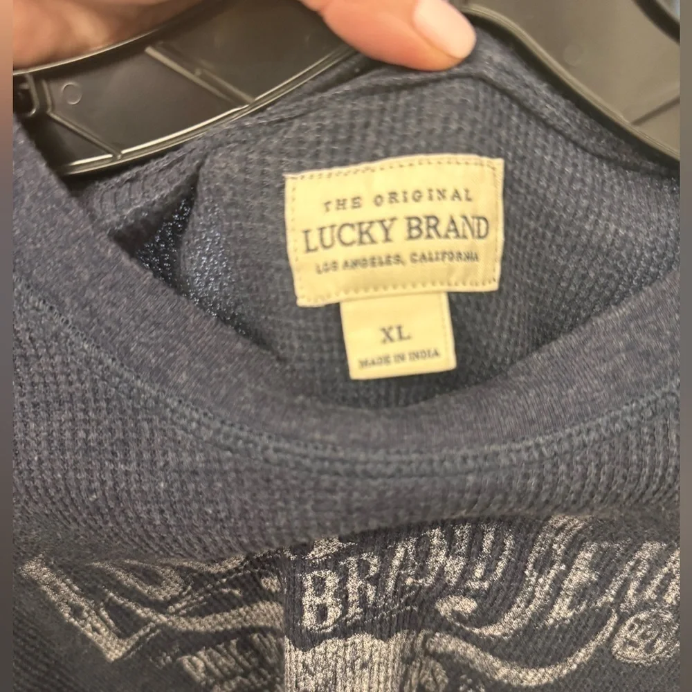 Lucky Brand ribbed long sleeve tee